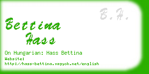 bettina hass business card